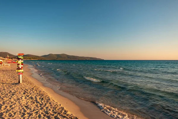 Dia Verão Arenas Biancas Uma Bela Praia Sudoeste Sardenha — Fotografia de Stock
