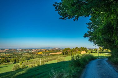 Numana köyünden Marş 'ın tarlalarında gün doğumu