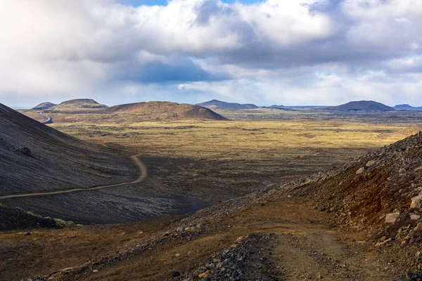 Sentier Vers Lave Fagradalsfjall Islande — Photo