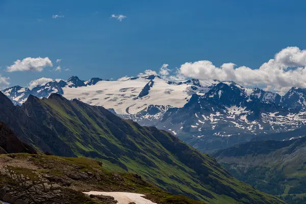 Belos Alpes Grupo Monte Bianco Imagens Royalty-Free