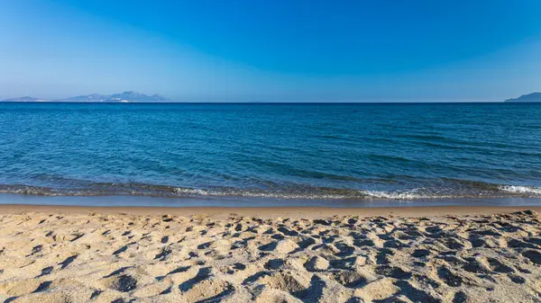 Krásné Odpoledne Pláži Ostrově Kos Řecké Stock Fotografie