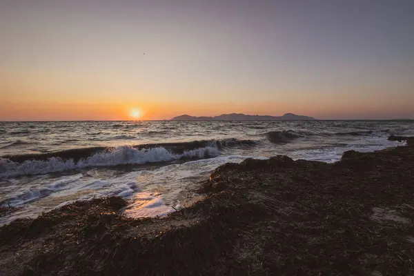 Schöner Nachmittag Strand Auf Der Griechischen Insel Kos Stockfoto