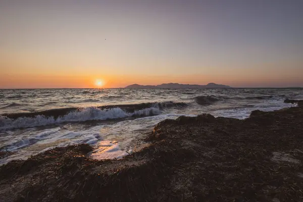 Beautiful Afternoon Beach Kos Island Greece Stockfoto