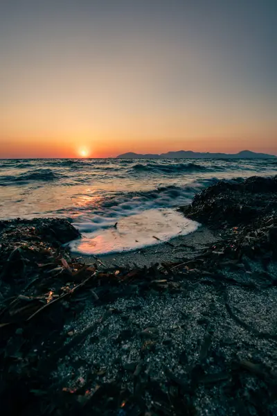 Beautiful Afternoon Beach Kos Island Greece Imagem De Stock