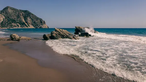 Beautiful Day Kavo Paradiso Beach Kos Island Greece Fotografias De Stock Royalty-Free