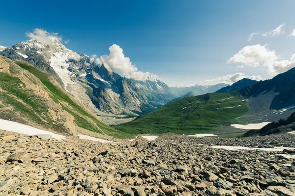 stock image The beautiful Alps of the group of Monte Bianco