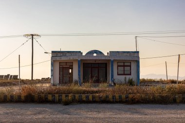 Kos Adası 'ndaki sahilde güzel bir öğleden sonra.