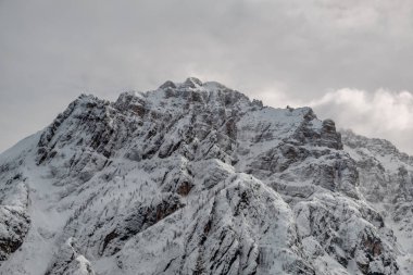 Julian alps after a big snowfall. Udine province, Friuli-Venezia Giulia region, Italy clipart