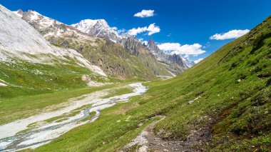 The beautiful Alps of the group of Monte Bianco clipart