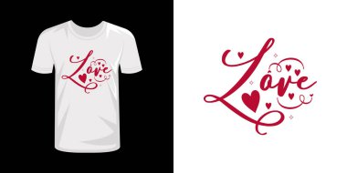 Valentine Day typography t shirt design