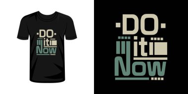 Şimdi tipografi t-shirt tasarımı.