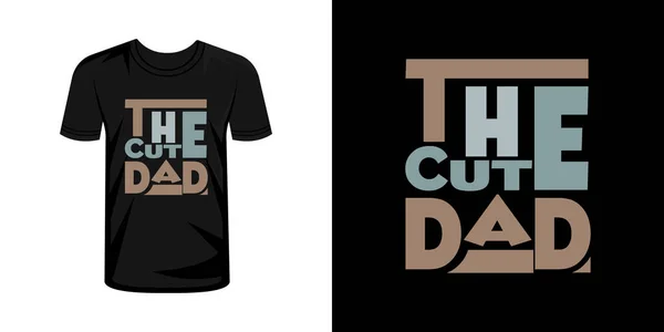 Simpatico Papà Tipografia Shirt Design — Vettoriale Stock
