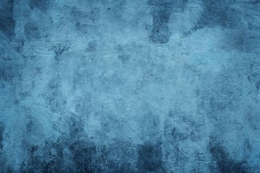Grunge mavi boyalı duvar dokusu arkaplanı