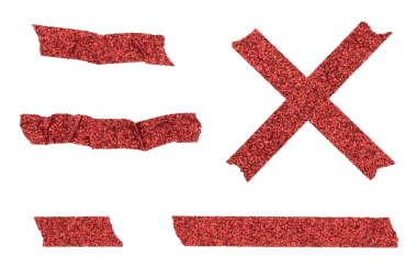 Beyaz ve Png Şeffaf Arkaplanda Kırmızı Parıldayan Şeritler