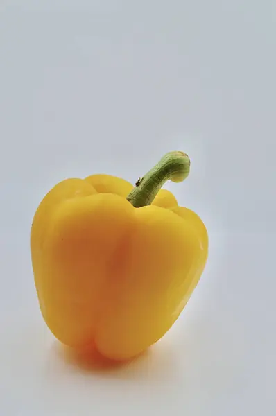 yellow bell pepper isolated on white background