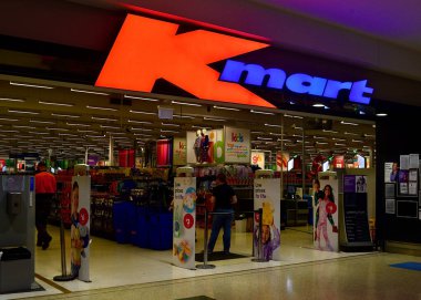 The entrance to a Kmart store at Penrith in western Sydney. March 2024. clipart
