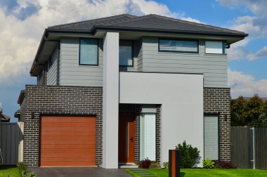Batı Sydney, Avustralya 'daki modern yeni ev.