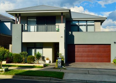 Batı Sydney, Avustralya 'daki modern yeni ev.