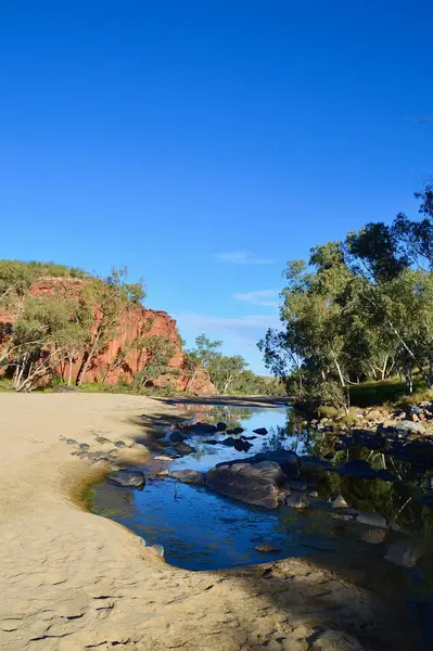 stock image the beautiful view of the river in the West Macdonnell Ranges of Australia