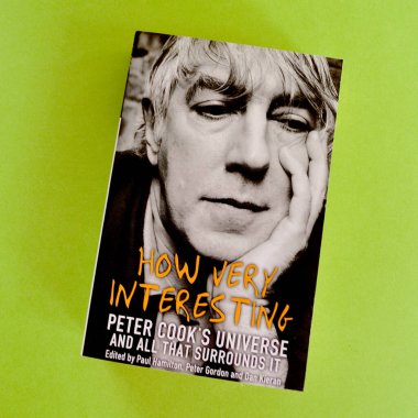 Sydney, Australia. December 2024. A view of a book cover of How Very Interesting. Peter Cook's universe and all that surrounds it. clipart