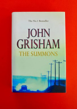 Sydney, Avustralya. Ocak 2025. John Grisham 'ın bir romanı olan The Summons' ın kapağına yakın plan.. 