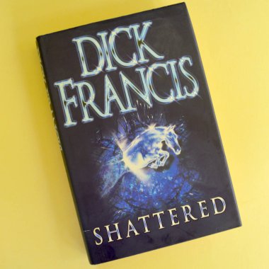 Sydney, Australia. February, 2025. A closeup of the book cover of Shattered - a novel by Dick Francis.  clipart