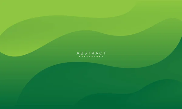 Einfacher Grüner Hintergrund Moderner Welliger Hintergrundstil — Stockvektor