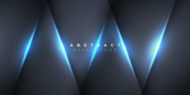 Soyut Mavi Teknoloji arka plan tasarımı. Vektör illüstrasyon eps10