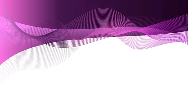Elégant Fond Ondulé Violet Foncé Avec Espace Blanc Illustration Vectorielle — Image vectorielle