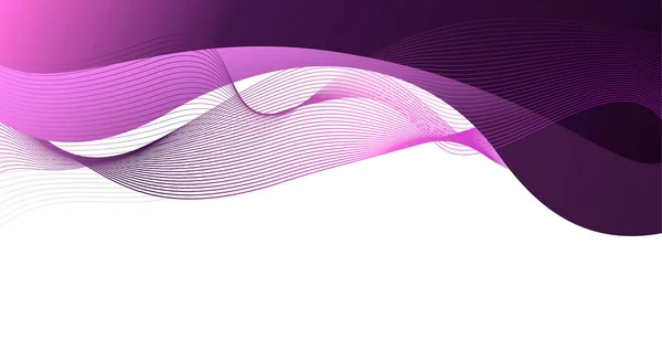 Elegante Fondo Ondulado Púrpura Oscuro Con Espacio Blanco Ilustración Vectorial — Archivo Imágenes Vectoriales