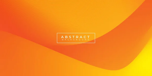 オレンジ色の波状グラデーションの背景デザイン ベクターイラスト — ストックベクタ