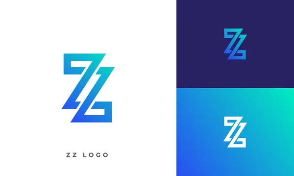 stock vector Z or ZZ or double Z logo design . simple and modern logo style