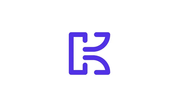 Letter Logo Design Clean Modern Logo Initials Vector Illustration — Stock Vector