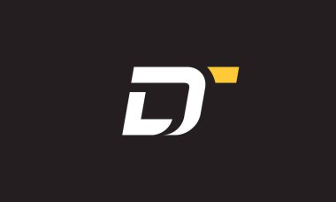 DT logo tasarımı. Modern Harf DT baş harfleri. DT logo şablonu