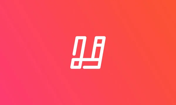 Lettera Logo Design Iniziali Del Logo Pulite Moderne — Vettoriale Stock