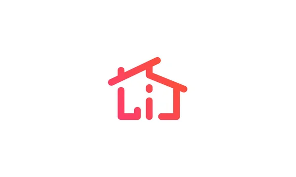 Homes Logo Letter Forming House Clean Creative Logo Design Vector — Stock Vector
