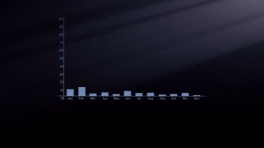 4k, Grafik Büyüme Grafiği Bilgi Grafikleri Kâr Ediyor. İş Büyümesi ve Başarı Arrow Animasyonu Artan ok ve çubuk istatistikleri ile birlikte bir ticari bilgi grafikleri.