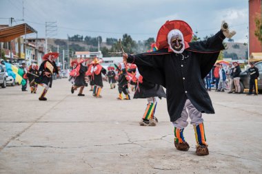 Gebelik. 02 Ocak 2023. İnsanlığın Soyut Mirası, Huaconada Festivali 'nden Sahneler Mito, Conception