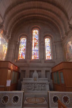 Paris, Fransa 'daki bazilika sacre re coeur' un içi.
