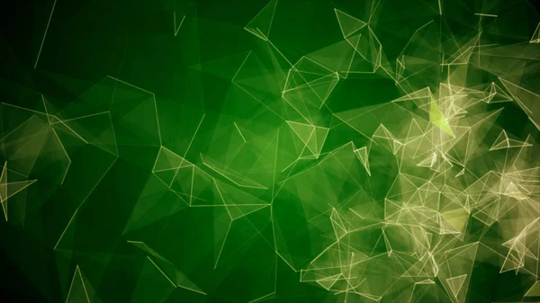 Sunum için üçgenli soyut yeşil arkaplan