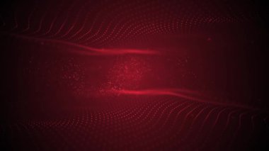 Hareketli noktalı kırmızı soyut arkaplan
