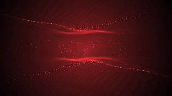 Hareketli noktalı kırmızı soyut arkaplan