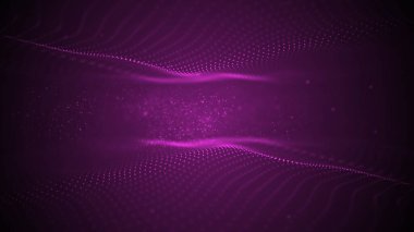 Hareketli noktalı mor soyut arkaplan