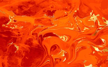 Fantezi kırmızı ve altın arka plan. Vektör resmi.