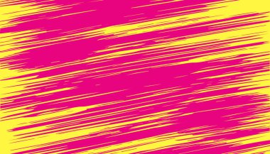 Hareketin parlak pembe-sarı arka planı, manga ve anime stilinde hız.