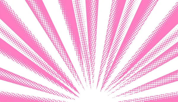 Pink Background Light Halfton Effect Style Manga Comics Vector Image — Stock Vector