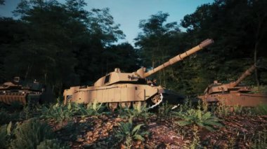 Ormandaki İngiliz tankı. Askeri tank yarışmacısı 2