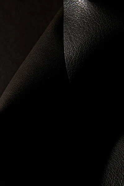 Närbilder Läderprover Med Olika Texturer För Skräddare — Stockfoto