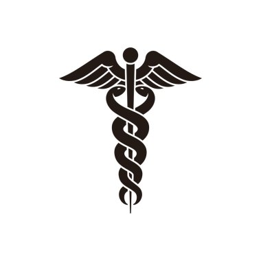 snake Staff of aesculapius Caduceus symbol vector of Hermes ambulance  medicine clipart clipart