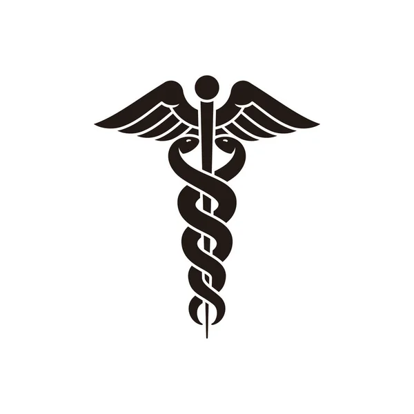 Eesculapius Caduceus 'un yılan asası Hermes' in ambülans tıbbının sembol taşıyıcısı.
